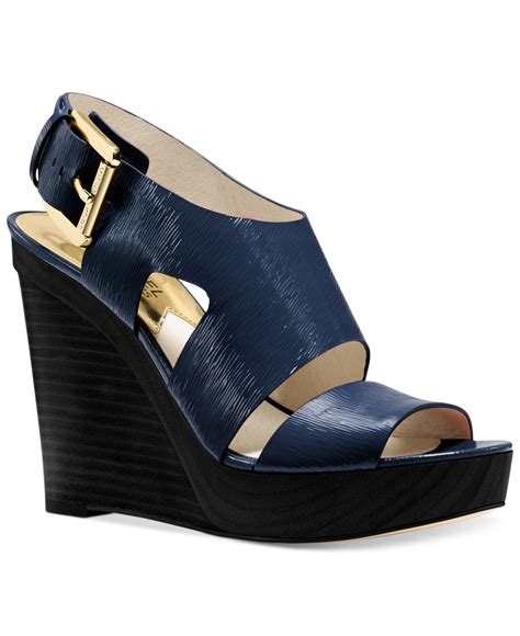 michael michael kors navy patent dress sandal dillards|Women's Sale & Clearance Sandals .